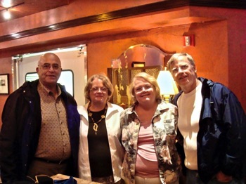 In Anchorage after dinner, Rouel Fernandez, Linda Corcoran (Foster), Mary & John Connor